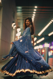 KIRAN LEHENGA WITH MRIDULA BLOUSE SET OF 3