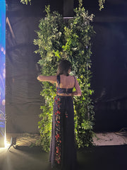 JHUMKI JHALAK JHANKAR SHARARA WITH CORSET AND FLOATING SET OF 3