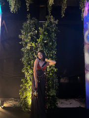 JHUMKI JHALAK JHANKAR SHARARA WITH CORSET AND FLOATING SET OF 3