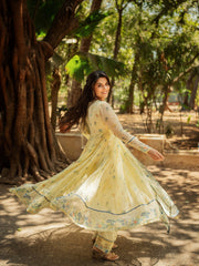 YELLOW CHIFFON EDEN ANARKALI SET