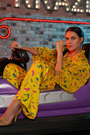 Funky Yellow Printed Shirt