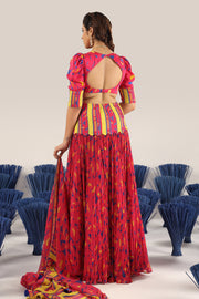 Gher Lehenga set of 3 °