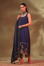 Hoor Blue Kurta Set of 3