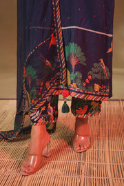 Hoor Blue Kurta Set of 3