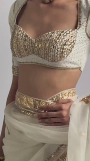 MRIDULA SAREE WITH STITCHED BLOUSE SET OF 2
