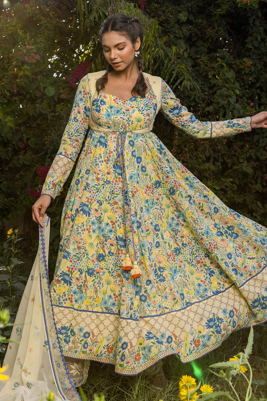 Savanna Anarkali With Koti Set Of 4 °
