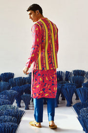 Jalwaa Bandi Kurta Set Of 3 •