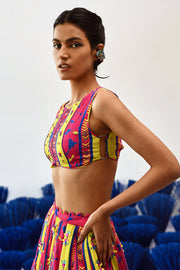 Baagh Short Lehenga Set Of 2 °