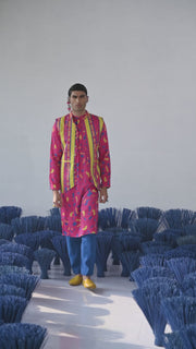 Jalwaa Bandi Kurta Set Of 3 •