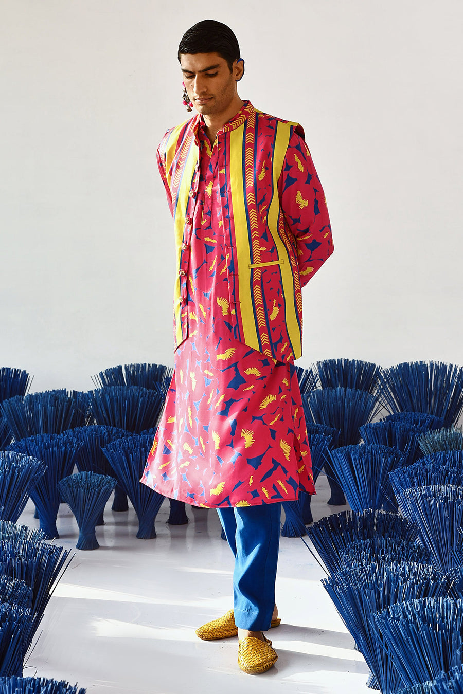 Jalwaa Bandi Kurta Set Of 3 •