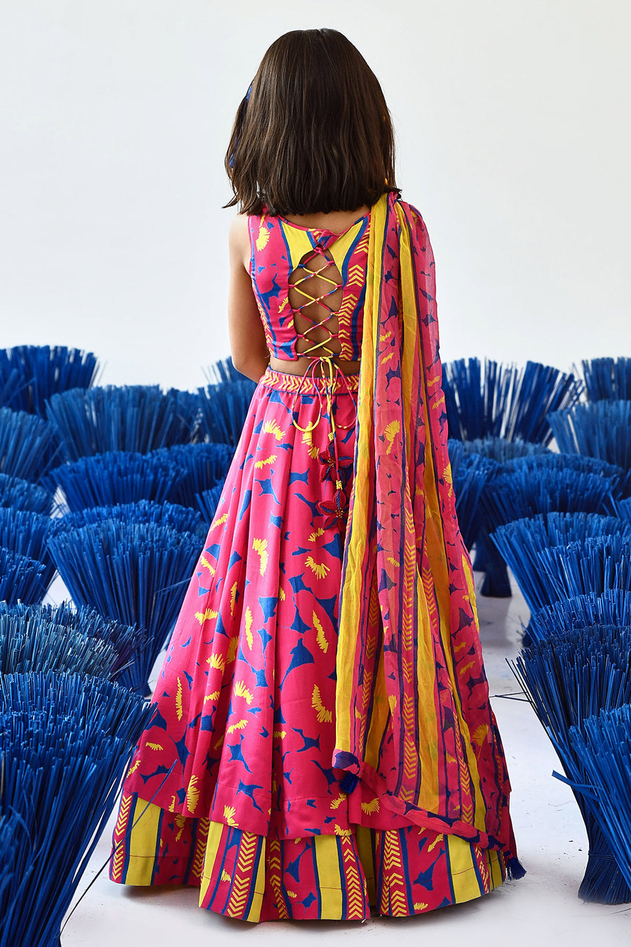 Phulvaari Lehenga Set Of 3 °