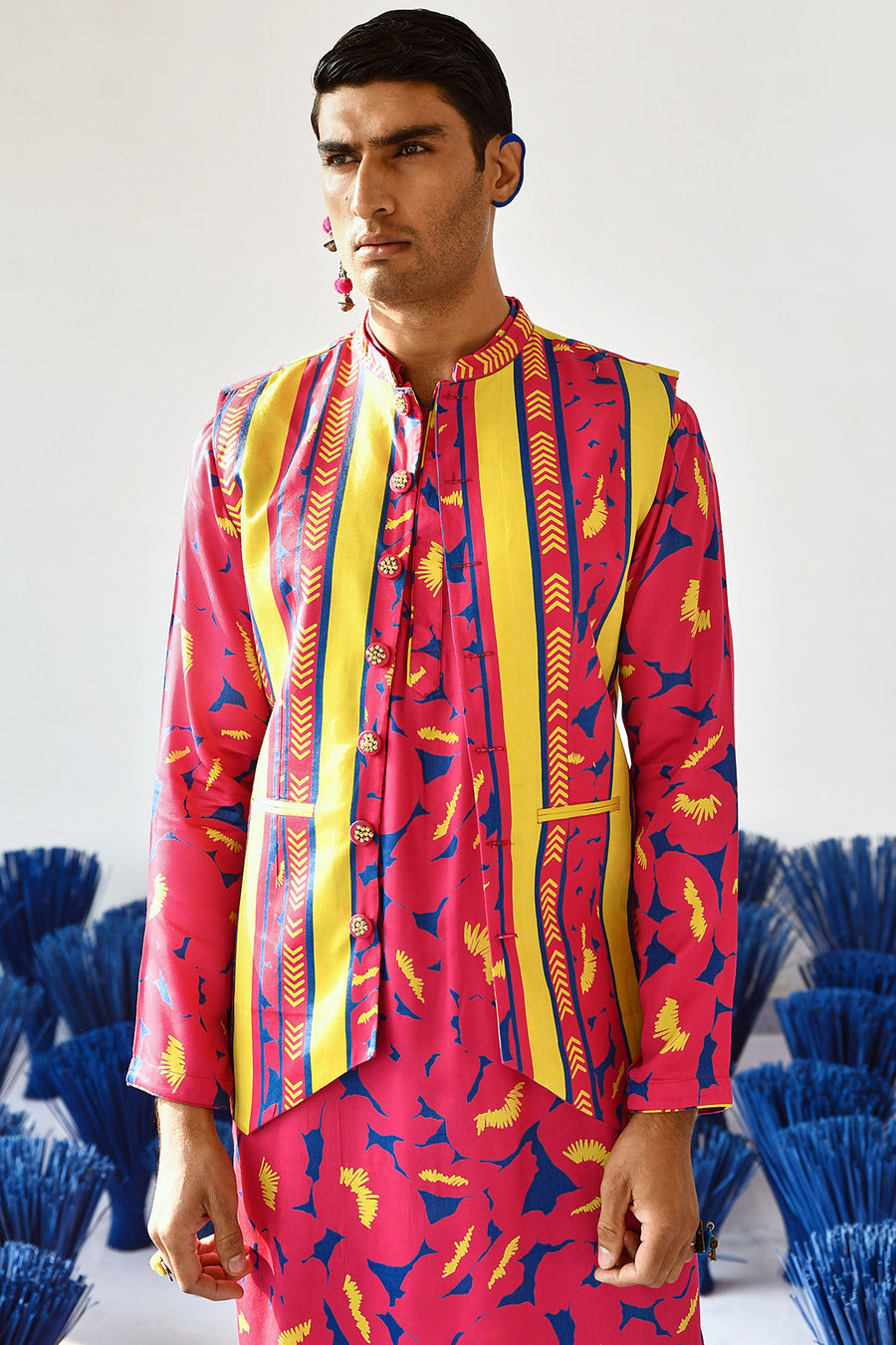 Jalwaa Bandi Kurta Set Of 3 •