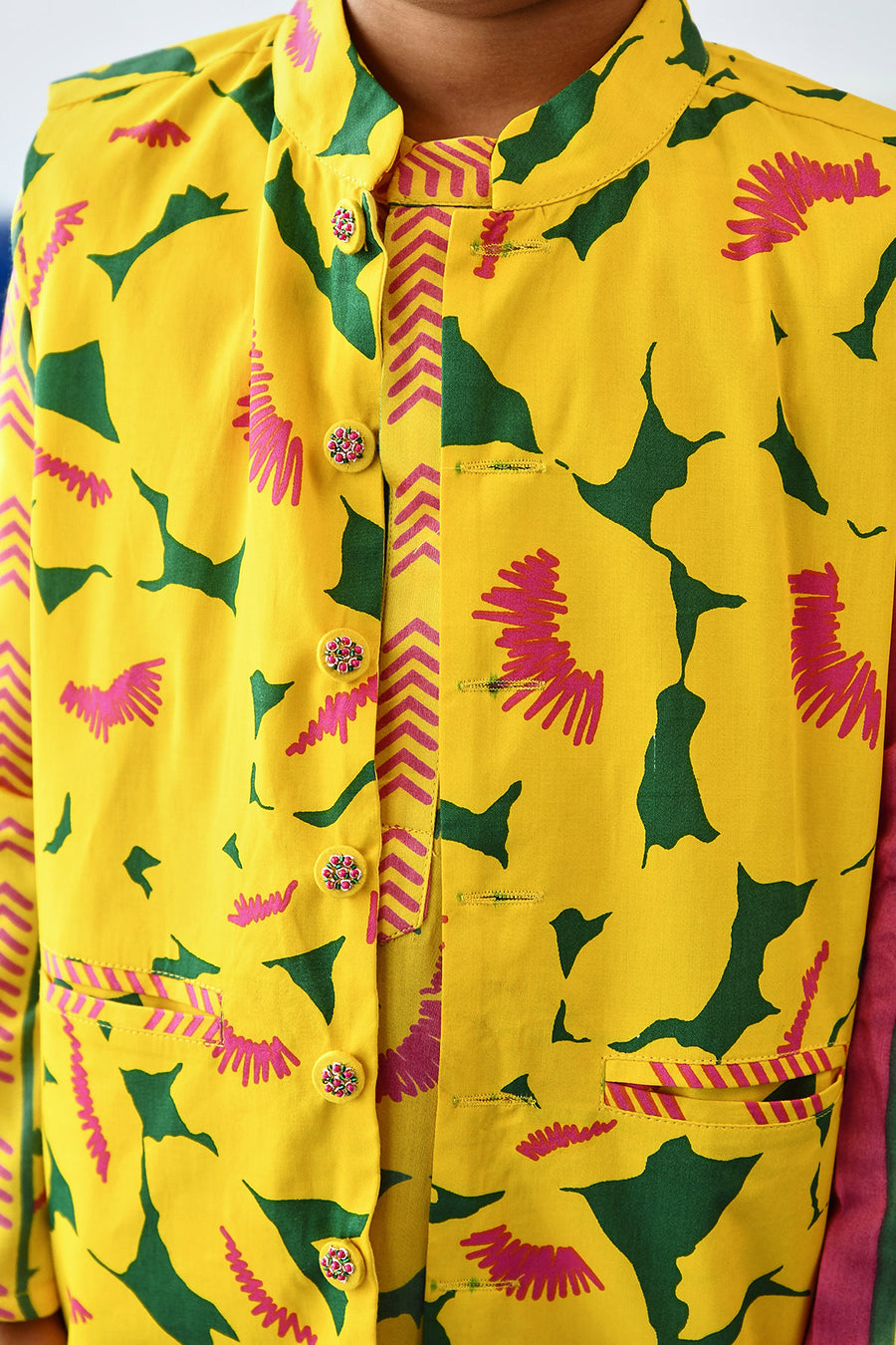Kasht Bandi Kurta Set Of 3 •