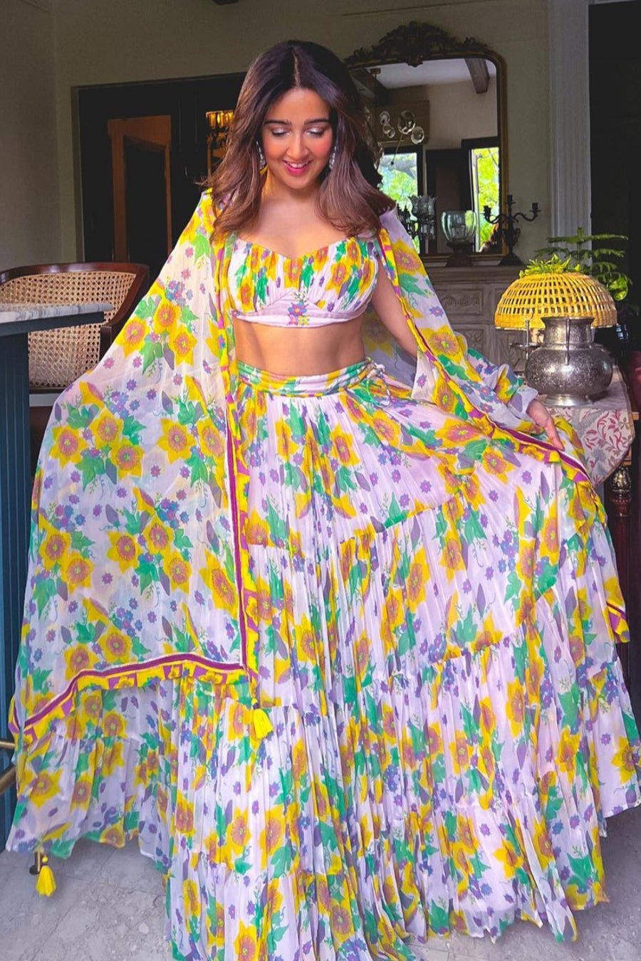 Sanjana Batra In Basirat Lehenga Set Of 3