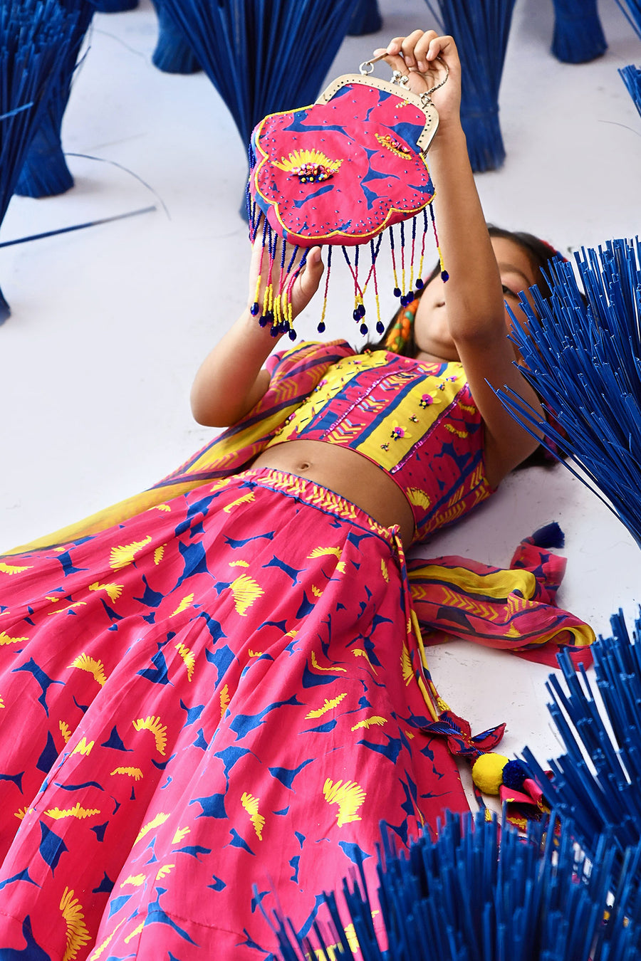 Phulvaari Lehenga Set Of 3 °