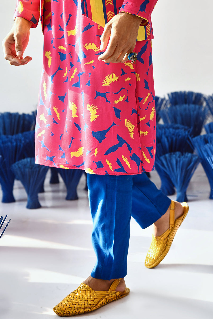 Jalwaa Bandi Kurta Set Of 3 •