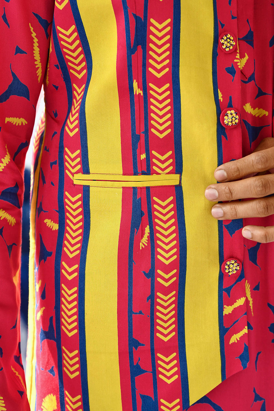 Jalwaa Bandi Kurta Set Of 3 •