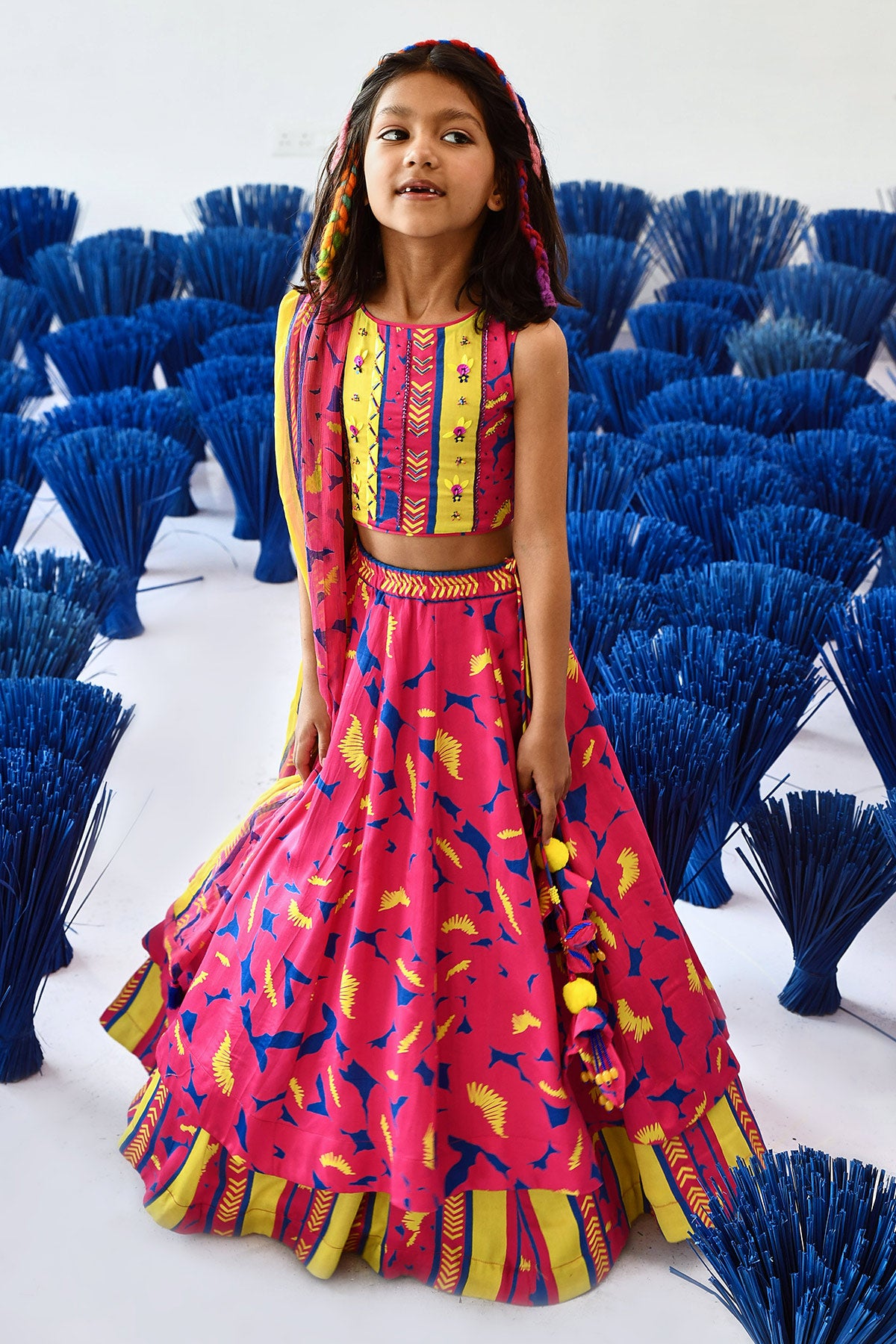 Phulvaari Lehenga Set Of 3 °