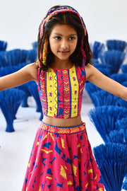 Phulvaari Lehenga Set Of 3 °