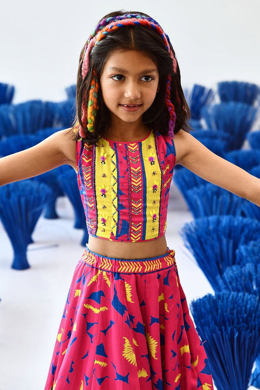 Phulvaari Lehenga Set Of 3 °