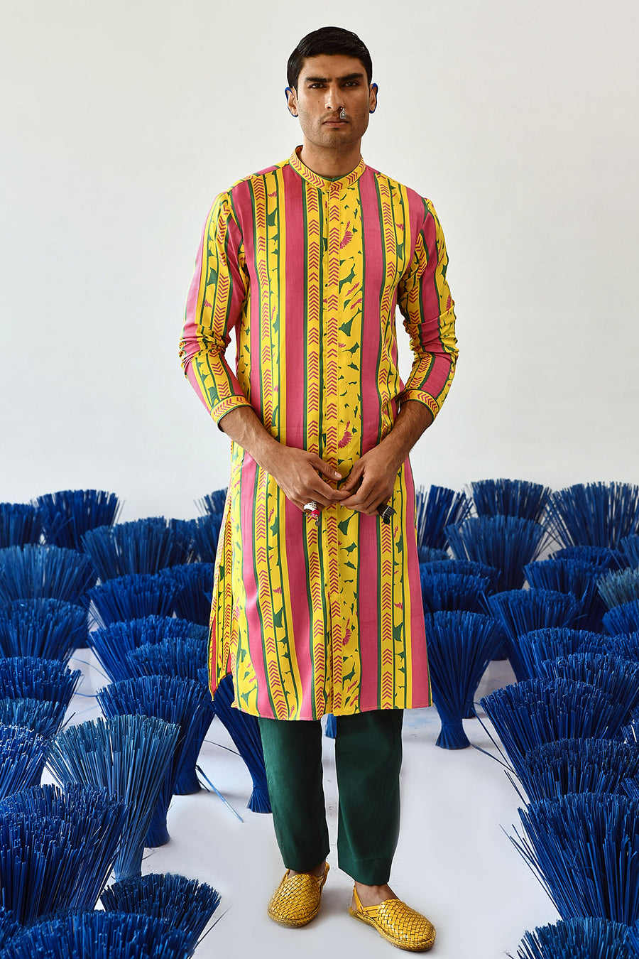 Albela Jacket Kurta Set Of 3 •