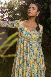 Savanna Anarkali With Koti Set Of 4 °
