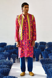 Jalwaa Bandi Kurta Set Of 3 •
