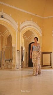 Chashni Ruffle Saree- Rts