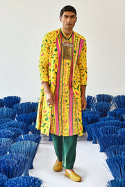 Albela Jacket Kurta Set Of 3 •
