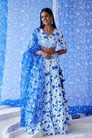 Alizee Lehenga Set Of 3 - Baise Gaba