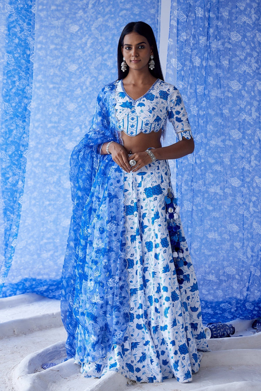 Alizee Lehenga Set Of 3 - Baise Gaba
