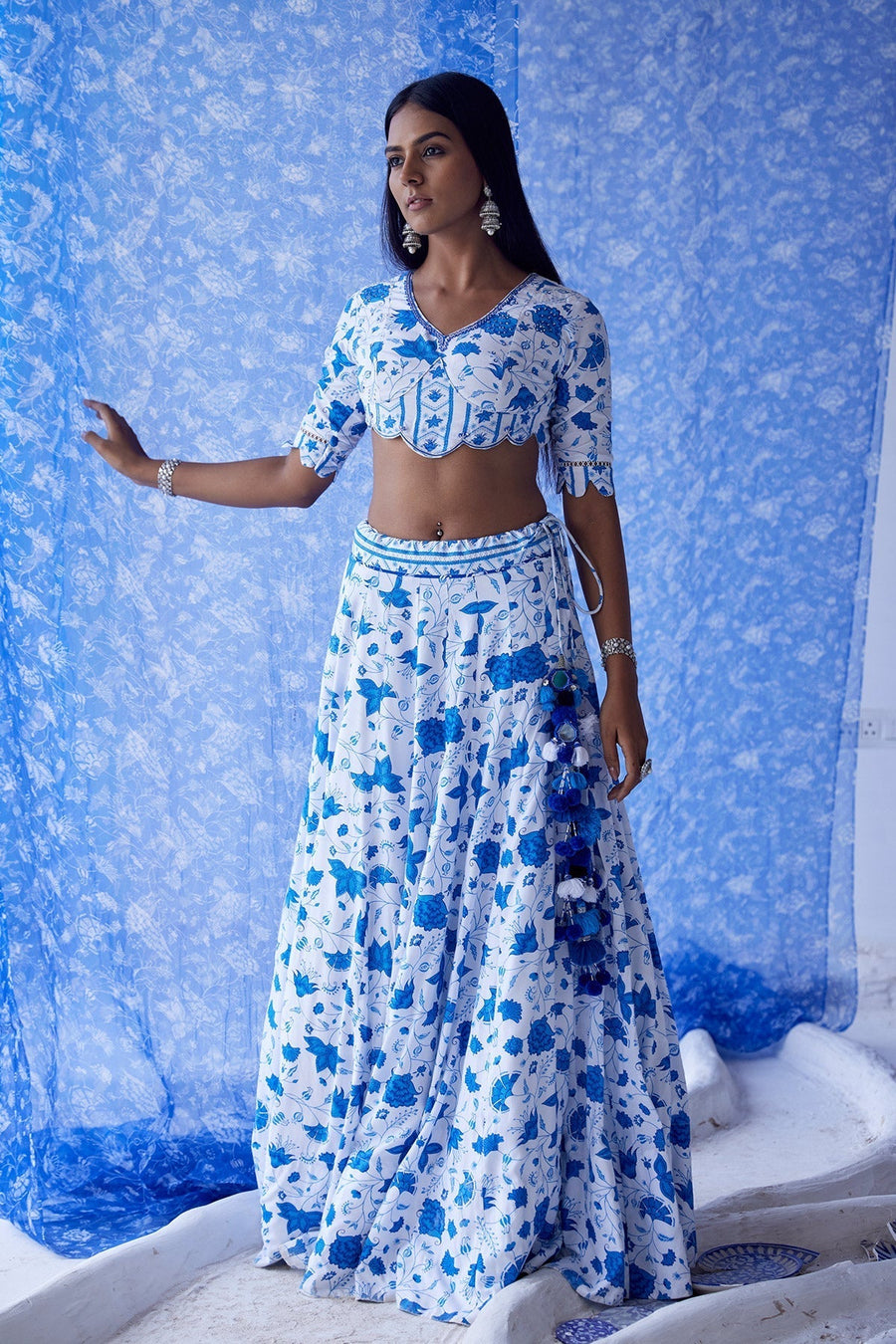 Alizee Lehenga Set Of 3 - Baise Gaba