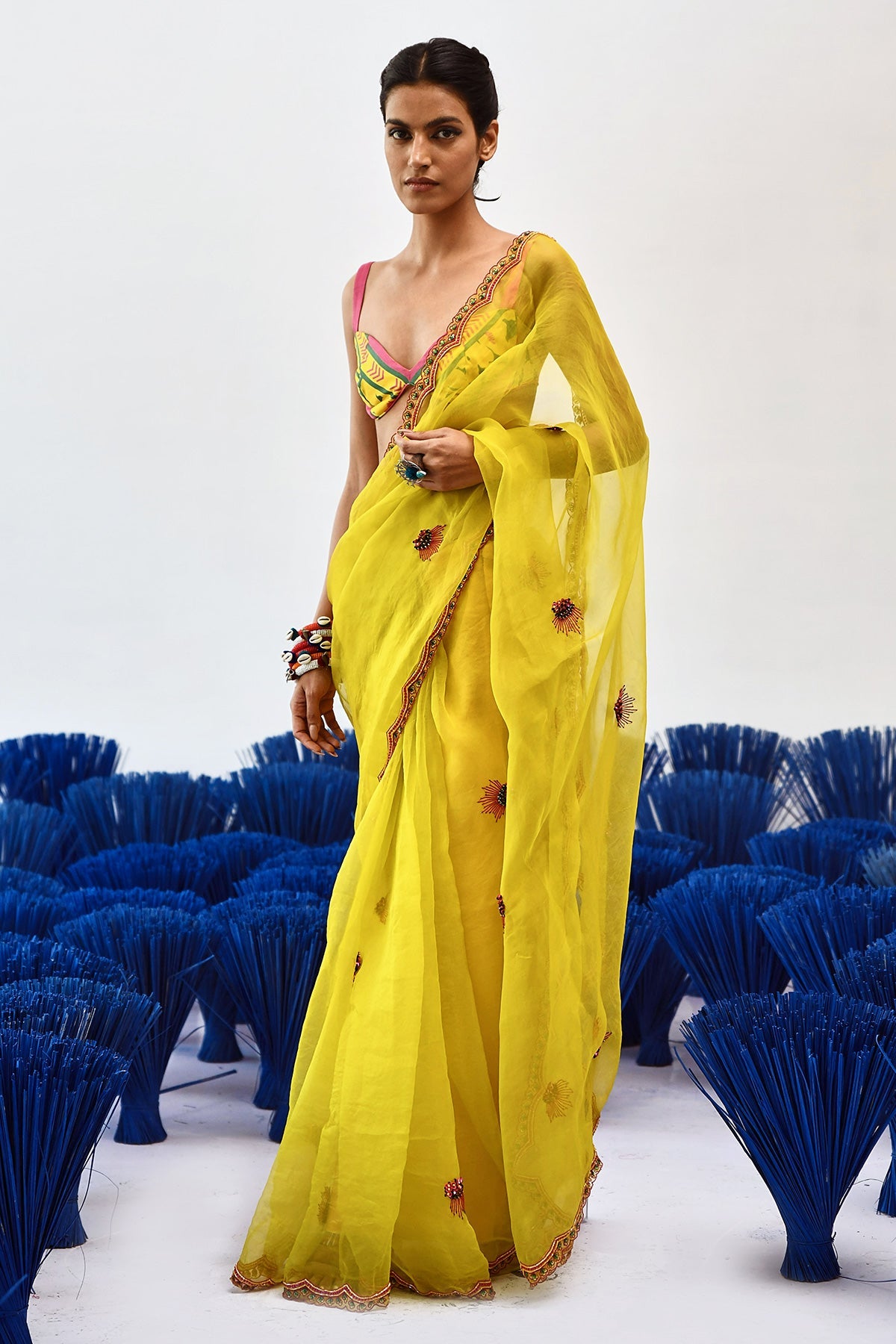 Chanchal Organzaa Saree - Baise Gaba