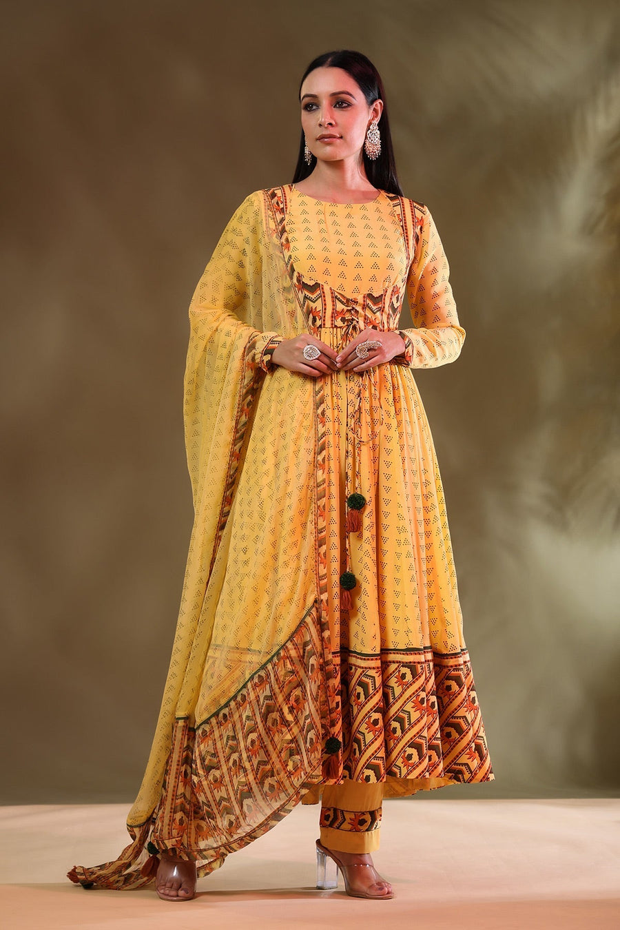 Cynthia Anarkali Set Of 4 - Baise Gaba