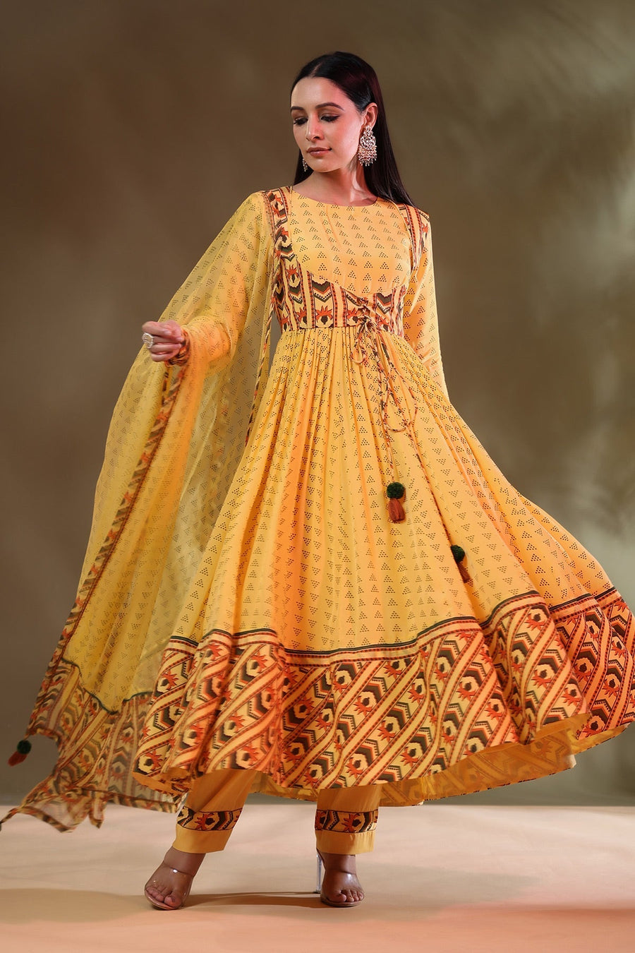 Cynthia Anarkali Set Of 4 - Baise Gaba