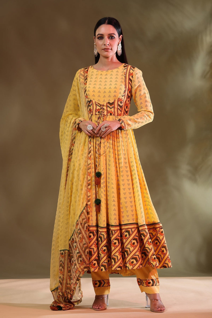 Cynthia Anarkali Set Of 4 - Baise Gaba