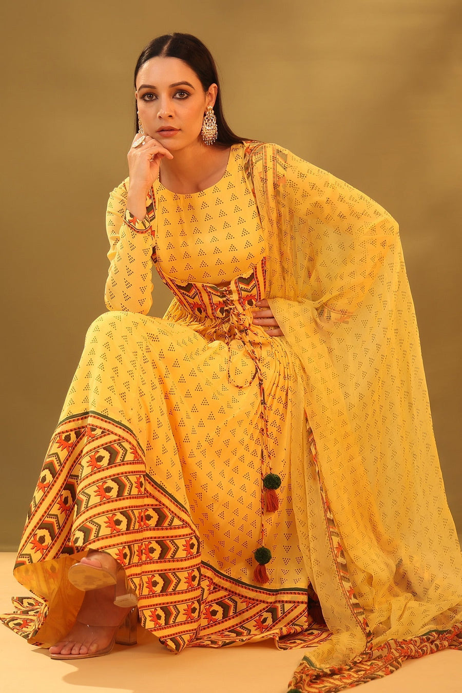 Cynthia Anarkali Set Of 4 - Baise Gaba