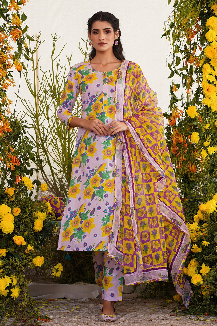 Farda Kurta Set Of 2 - Baise Gaba