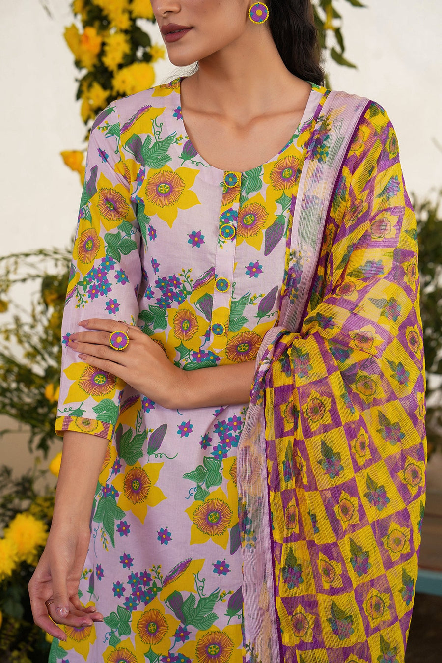 Farda Kurta Set Of 2 - Baise Gaba
