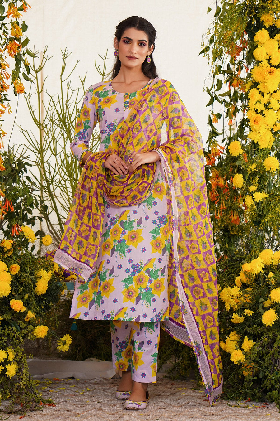 Farda Kurta Set Of 2 - Baise Gaba