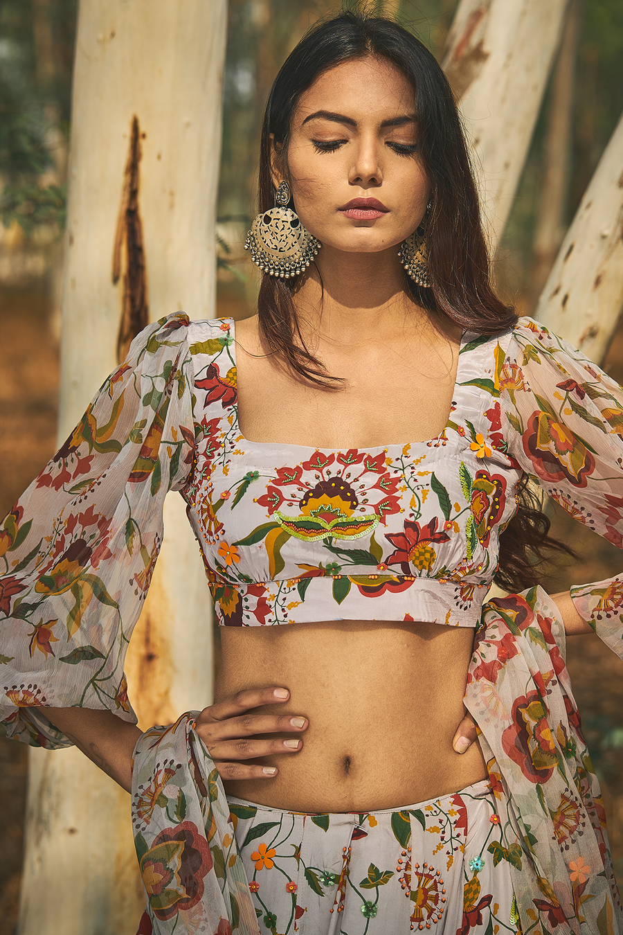 Grey Blouse - Baise Gaba