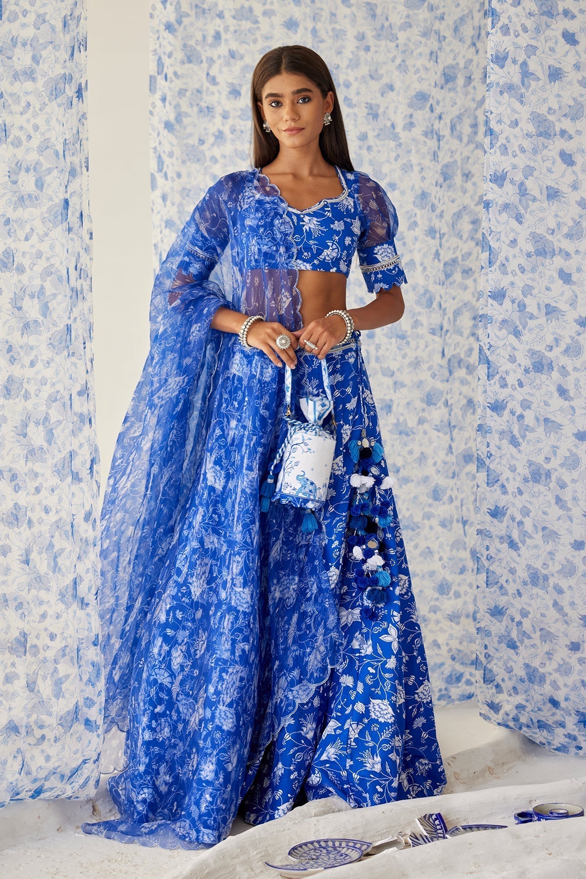 Ihanna Lehenga Set Of 3 - Baise Gaba
