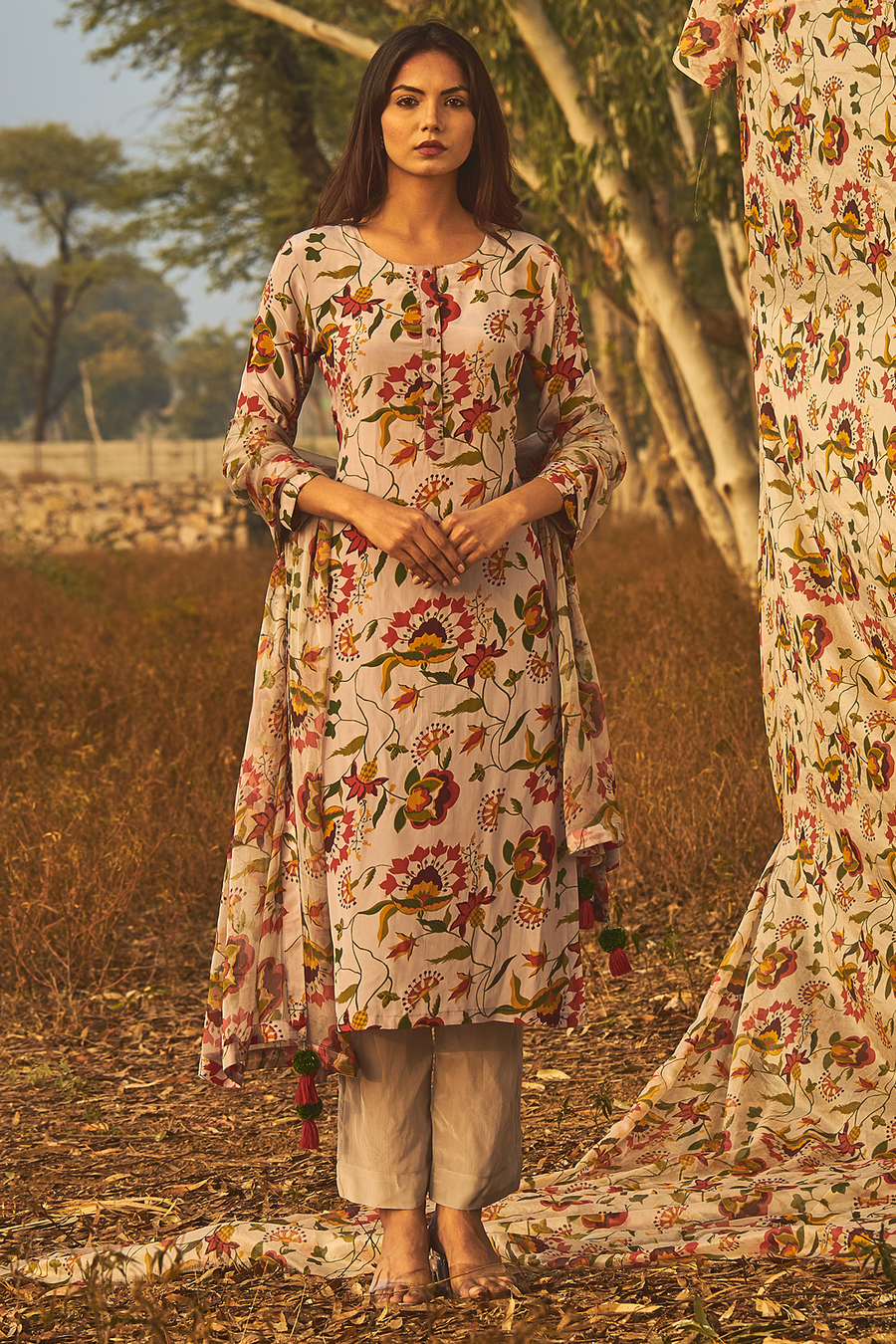 Jasmine Kurta Set Of 3 - Baise Gaba