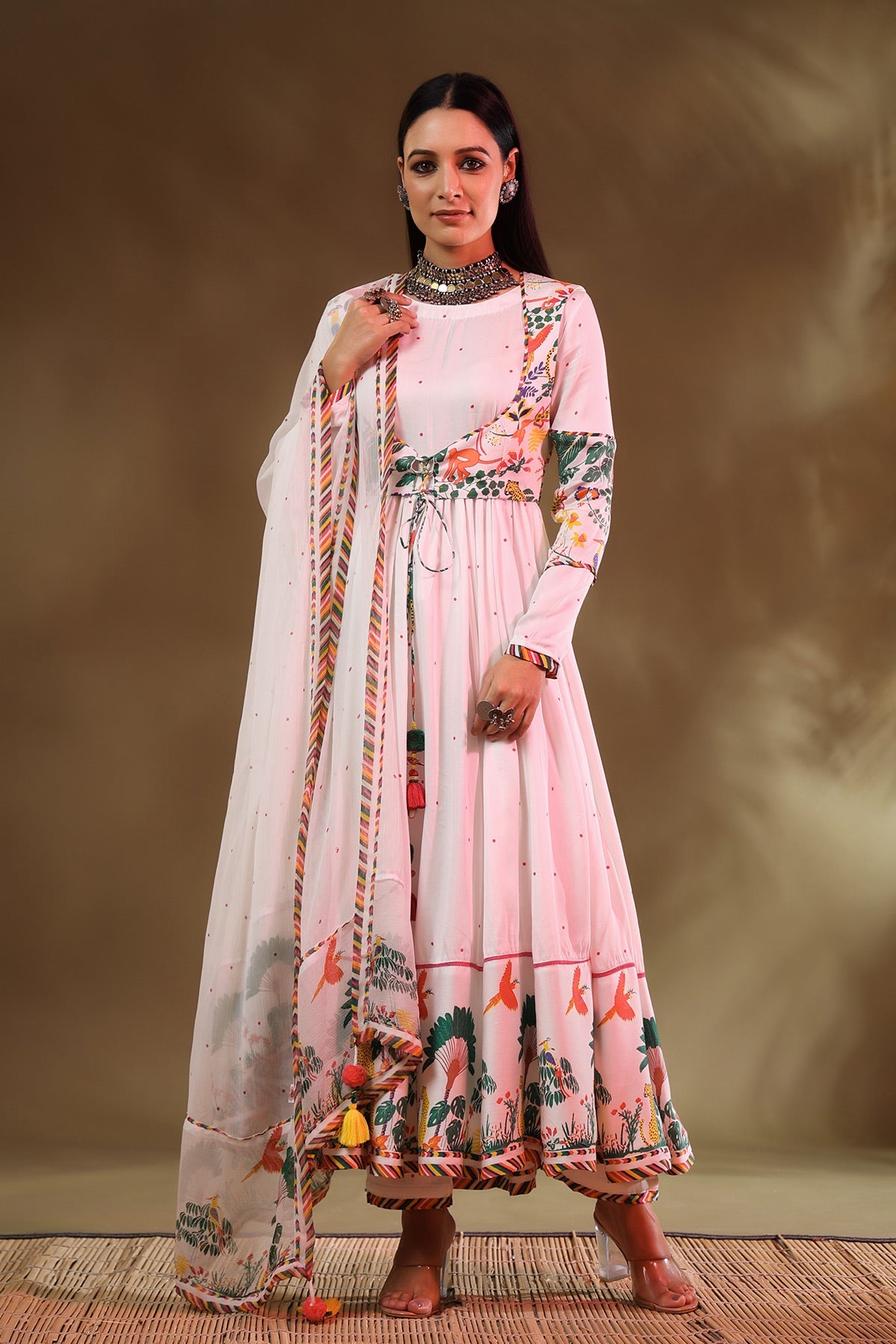 Kainaat Anarkali And Koti set of 2 - Baise Gaba