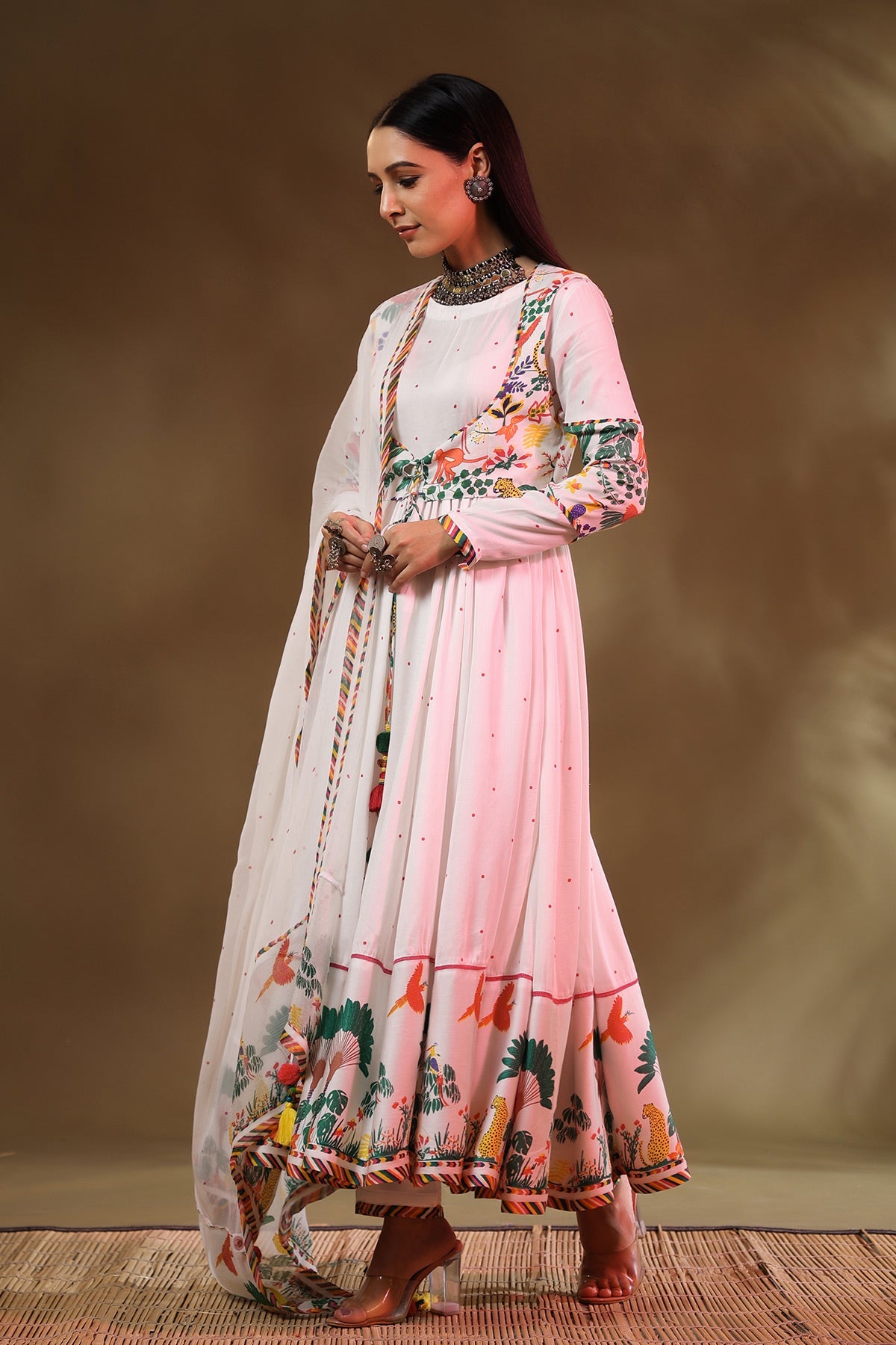 Kainaat Anarkali And Koti set of 2 - Baise Gaba