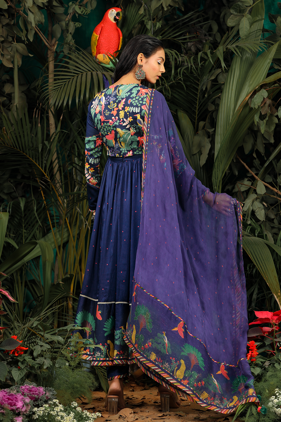 Kainaat Anarkali With Koti Set of 2 - Baise Gaba