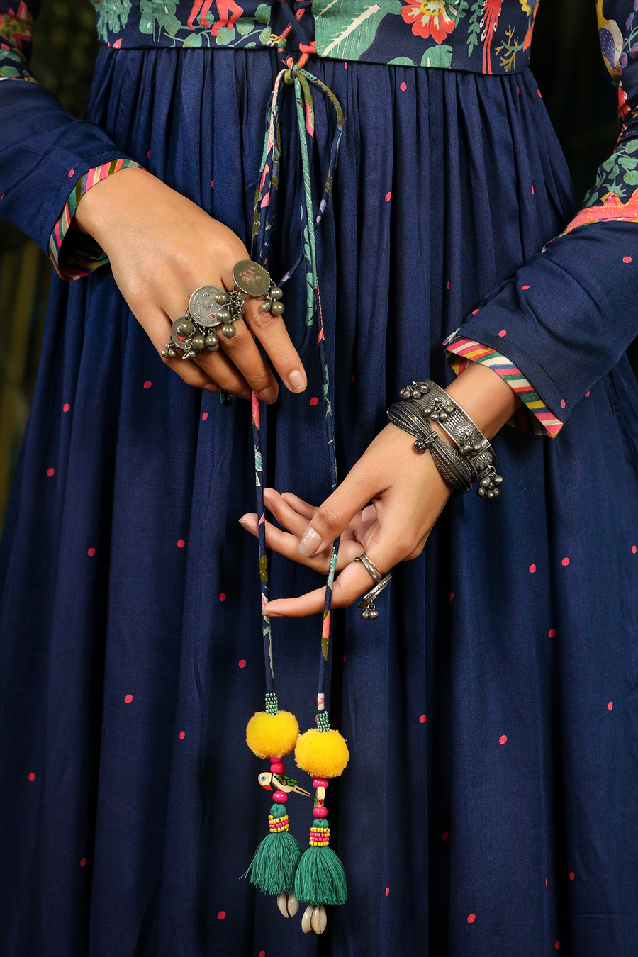 Kainaat Anarkali With Koti Set of 2 - Baise Gaba