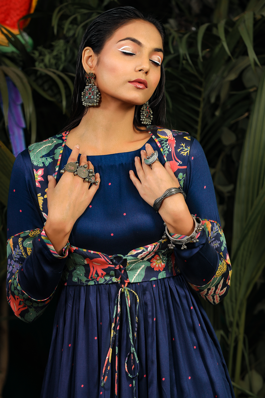 Kainaat Anarkali With Koti Set of 2 - Baise Gaba