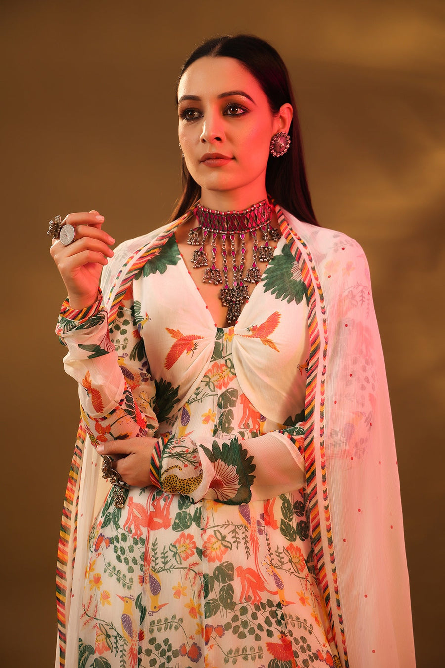 Kanan Anarkali Set Of 3 - Baise Gaba