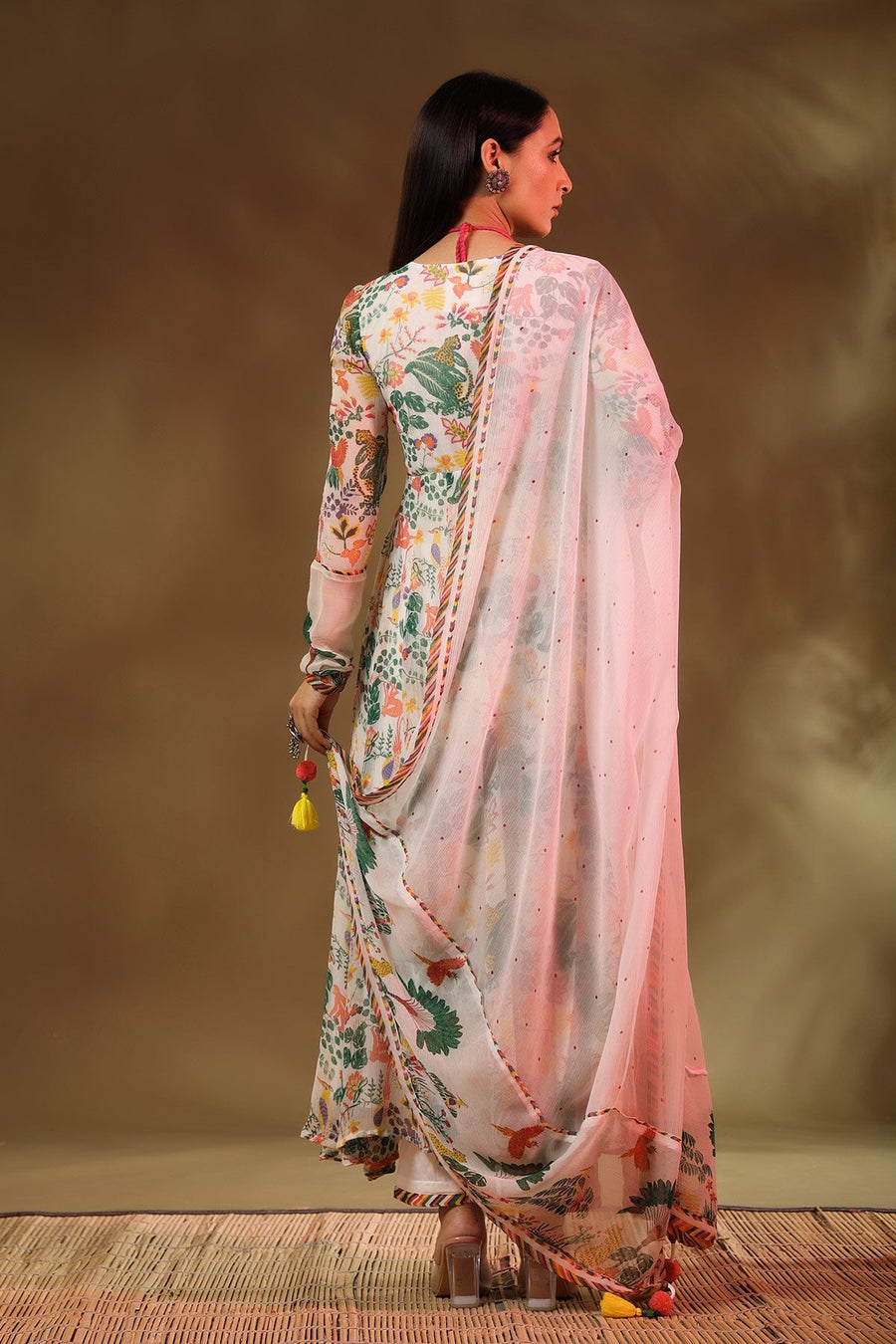 Kanan anarkali set of 3 - Baise Gaba